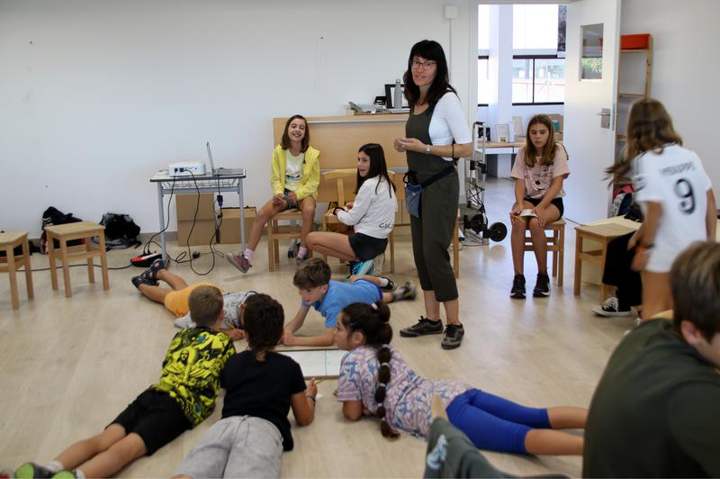 First day back to classes in the school Josep Maria Xandri in Sant Pere de Torelló on September 9, 2024