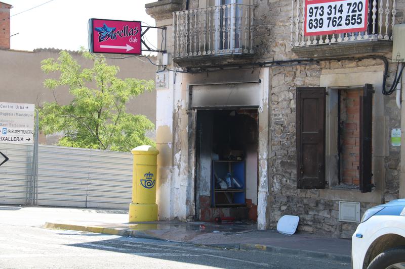 Site of the fire in Bellpuig