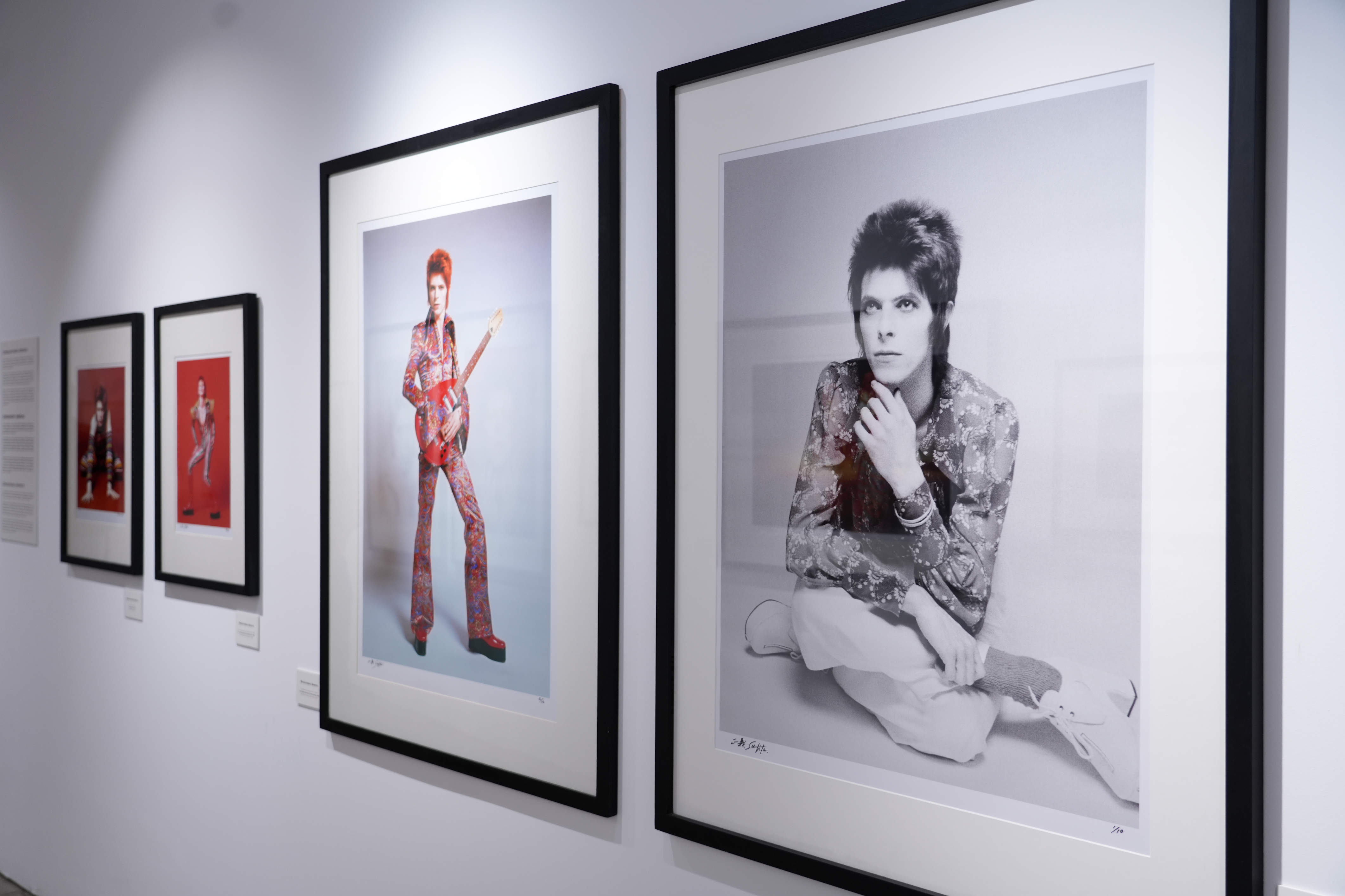 Some of the photos of the 'Bowie X Sukita' exhibition at Barcelona's FotoNostrum