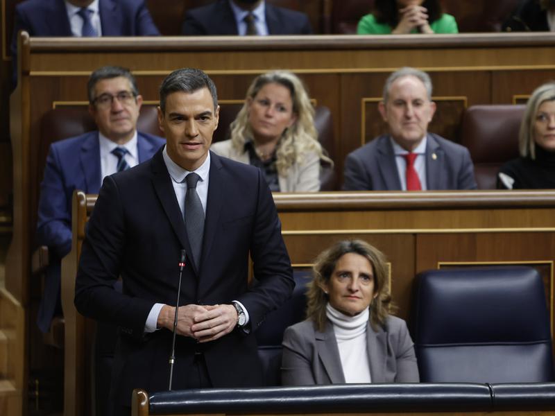 Spanish PM Pedro Sánchez in Congress