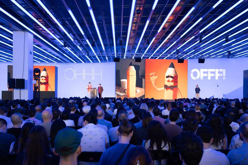 The speakers stage at the OFFF Festival