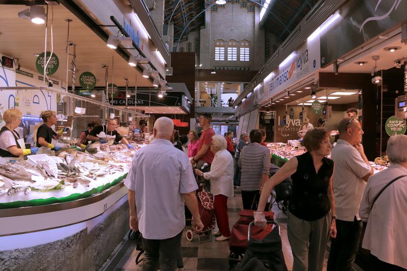 The Sants local market