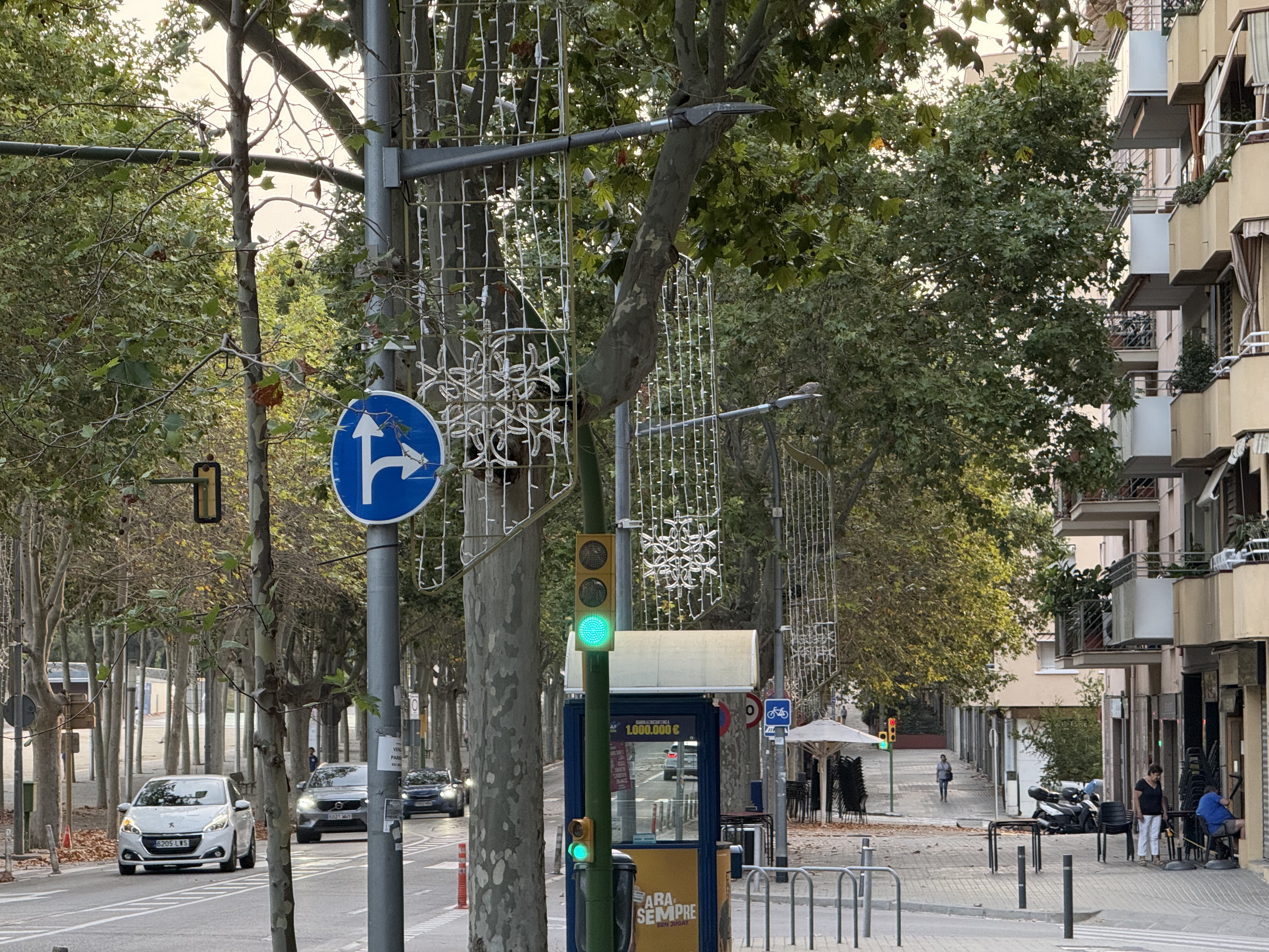 Christmas lights installed in Mataró in August