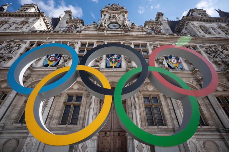 Olympic rings in Paris