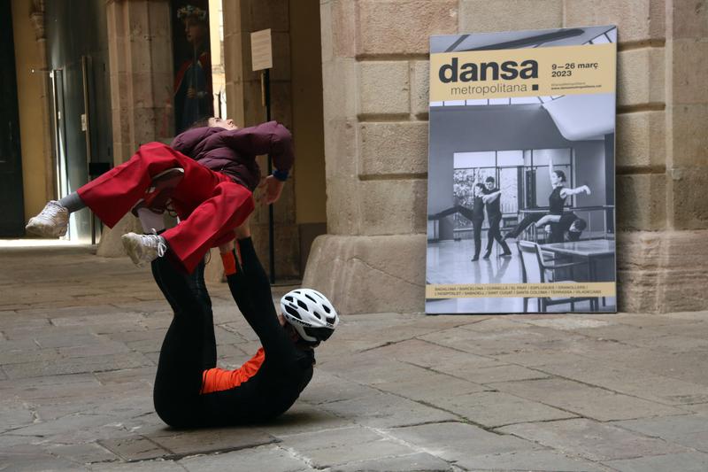 HOTEL Col·lectiu Escènic band performing at the patio of the Palau de la Virreina palace, in Barcelona, on February 21, 2023