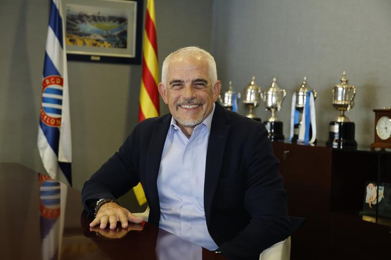 American businessman Alan Pace at the RCD Espanyol headquarters after the acquisition of the Barcelona team