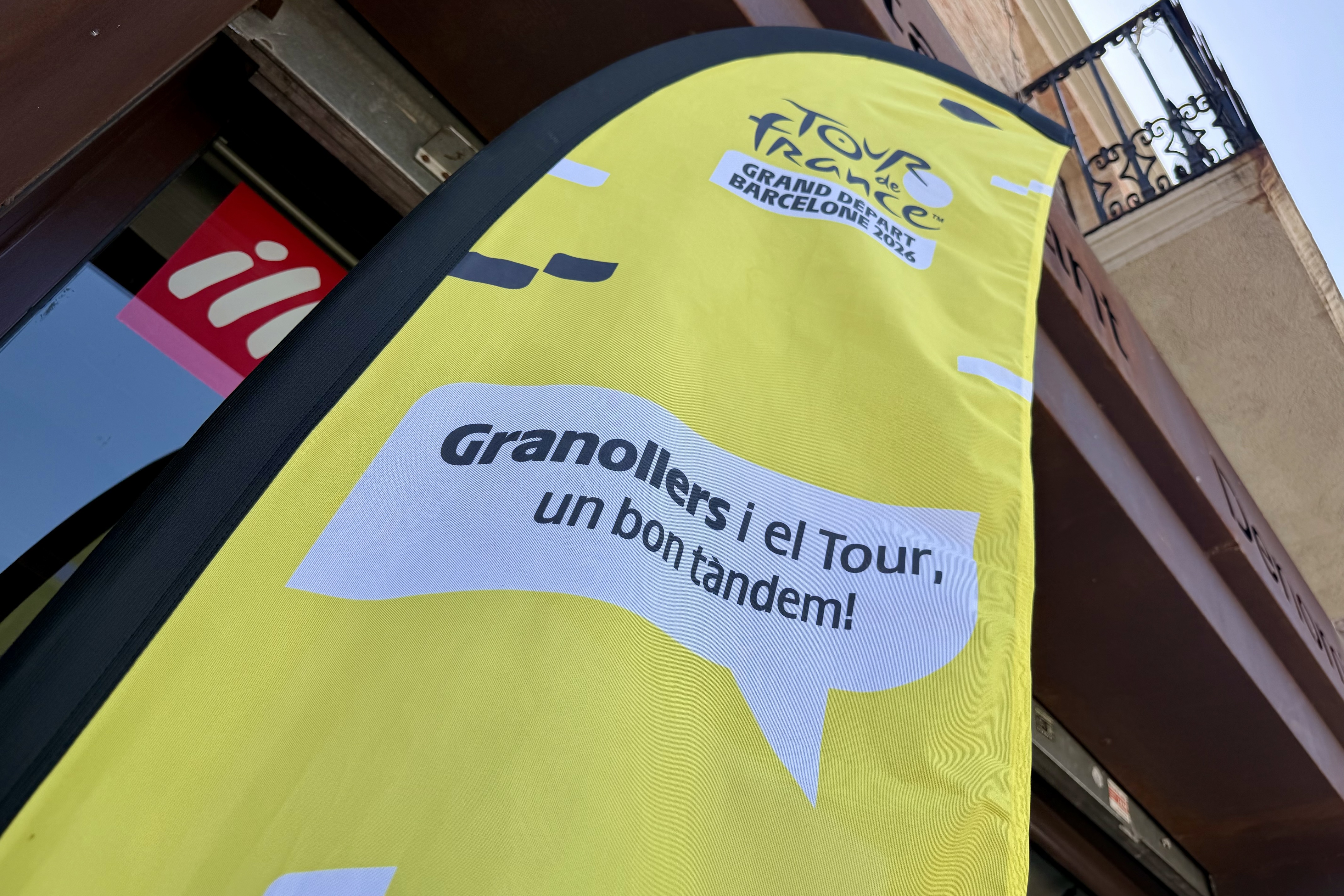 Tour de France banner in Granollers