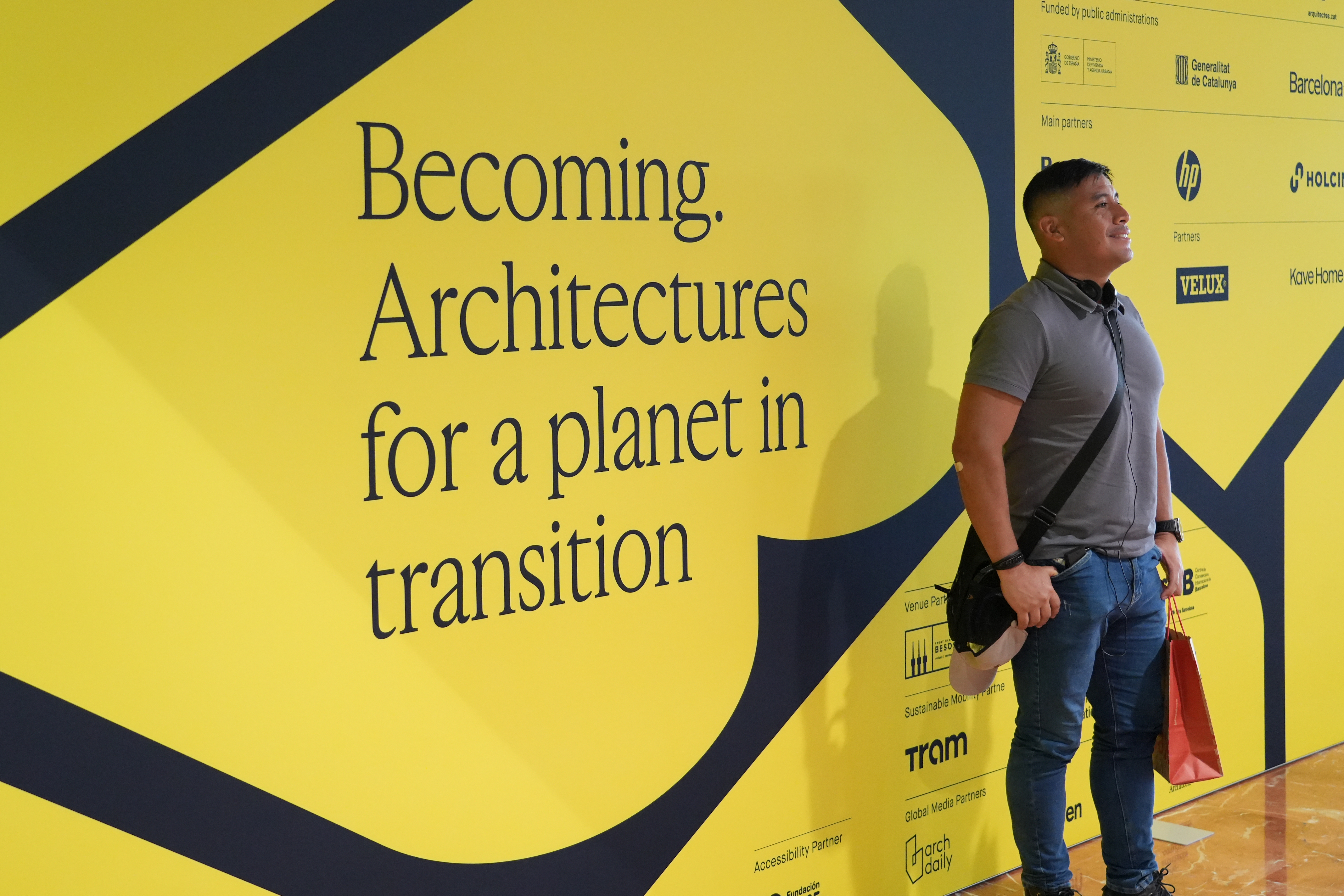 A sign at the World Congress of Architects 2026