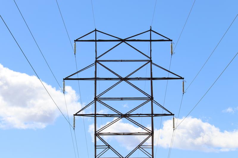 Electricity pylon in the El Pinar area of Reus