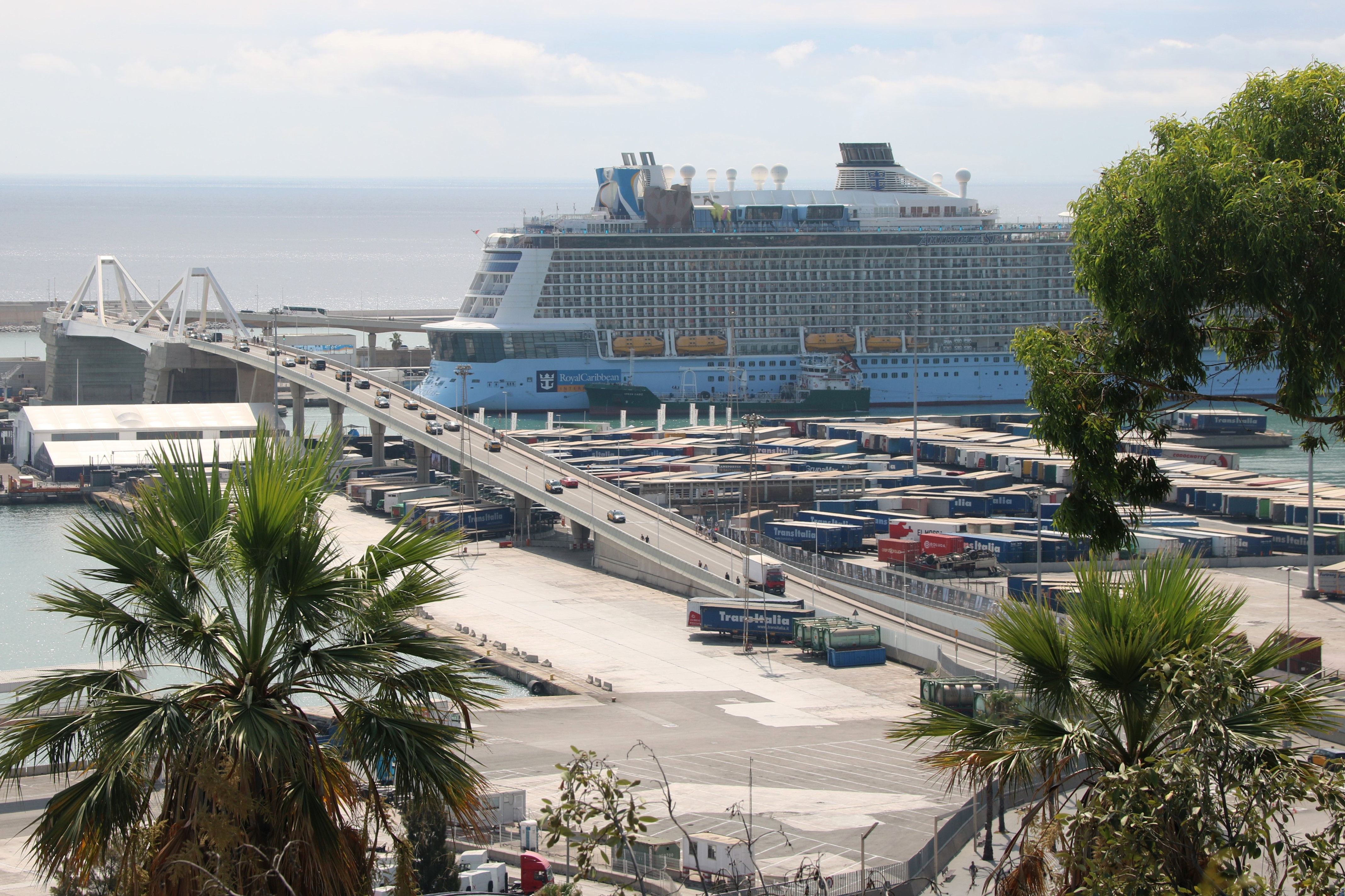 Cruise ship at Barcelona port
