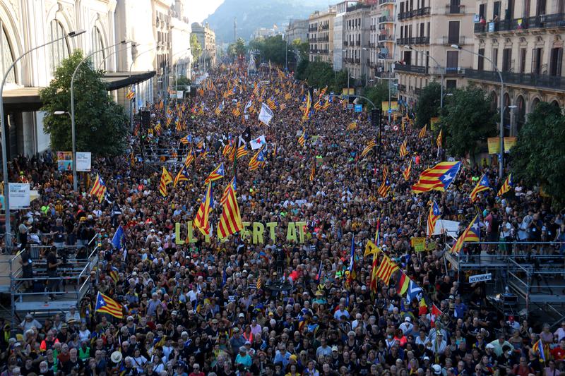 2022 Catalan National Day pro-independence protest in Barcelona