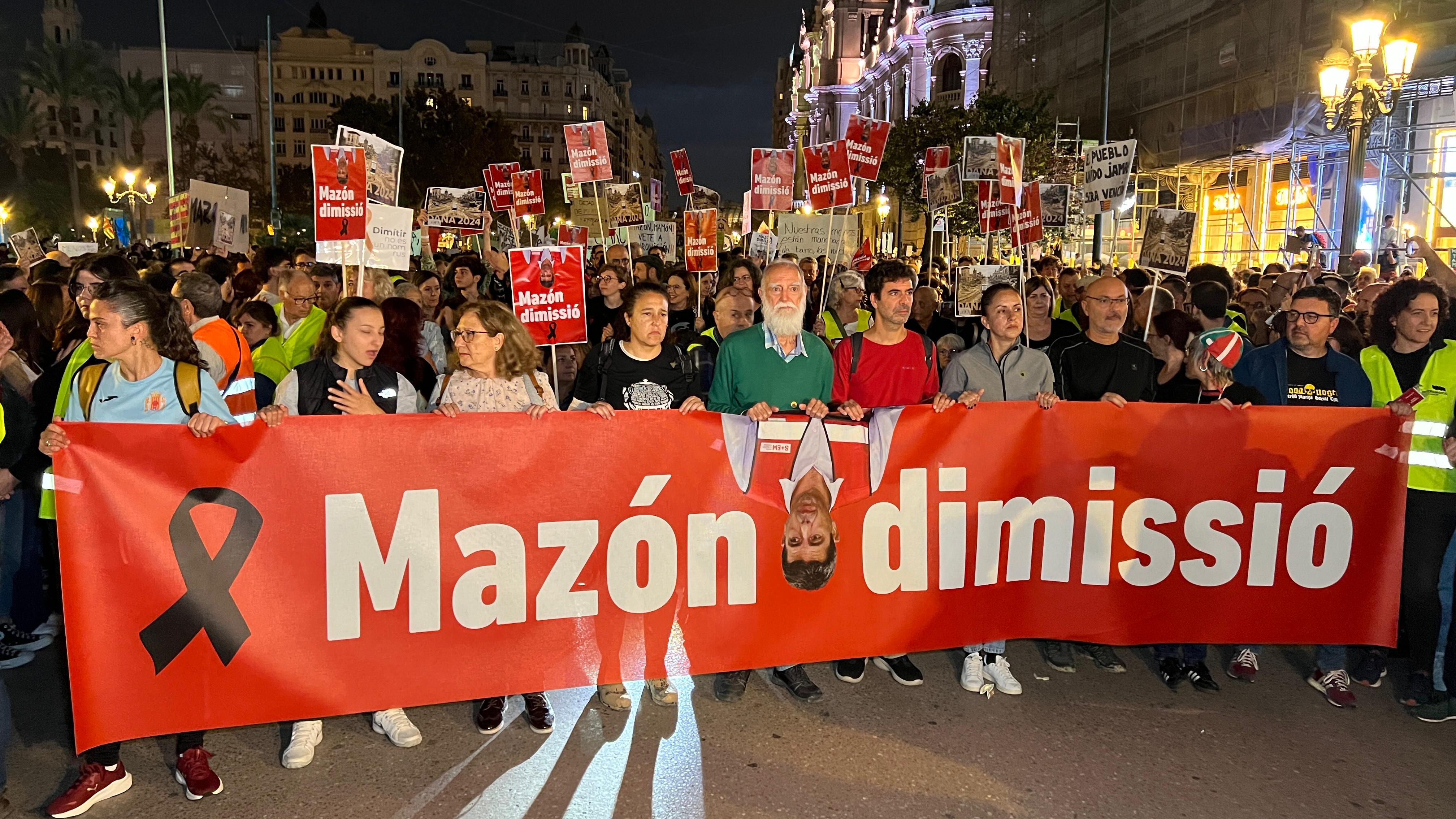 Around 130,000 people took to the streets in Valencia calling for Valencian president Carlos Mazón to step down on November 9, 2024