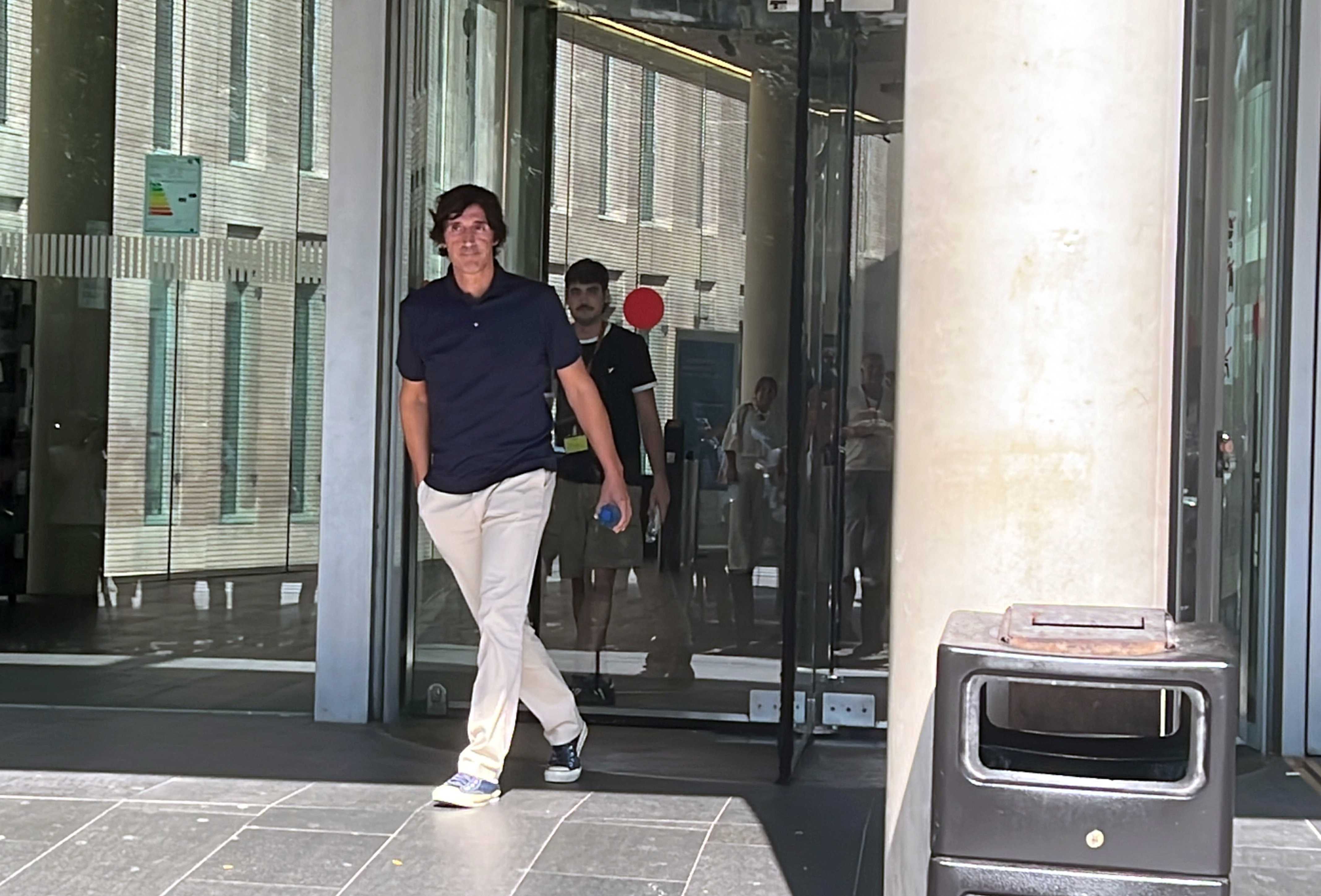 Javier Enríquez, José María Enríquez Negreira's son, after testifying