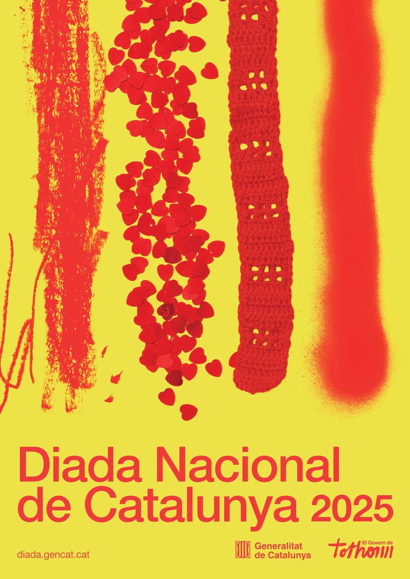 Poster for Catalonia's 2025 National Day celebrations