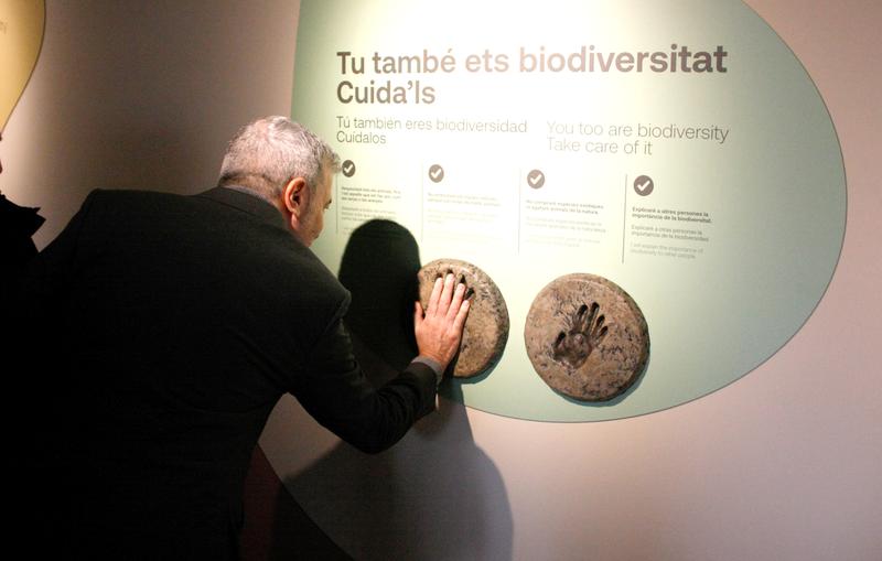 The Mayor of Barcelona, Jaume Collboni, at the new immersive experience on the preservation of biodiversity at the Barcelona Zoo