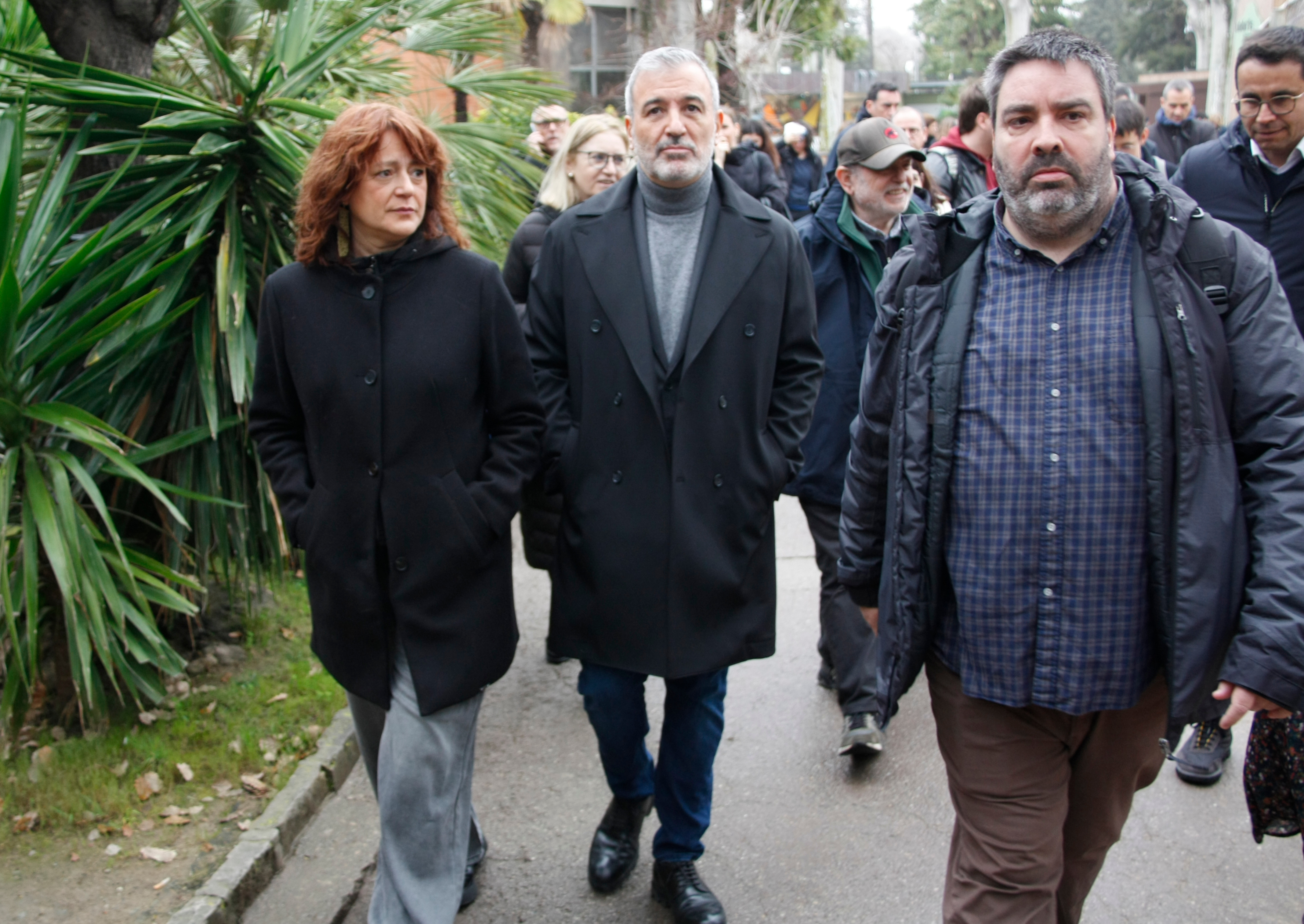 Mayor Jaume Collboni and the first deputy mayor, Laia Bonet, at the Zoo