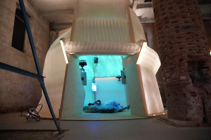 Barcelona-based Miralles Tagliabue EMBT architecture studio brings 'The Architecture of Virtual Water' display to the 2025 Venice Biennale of Architecture