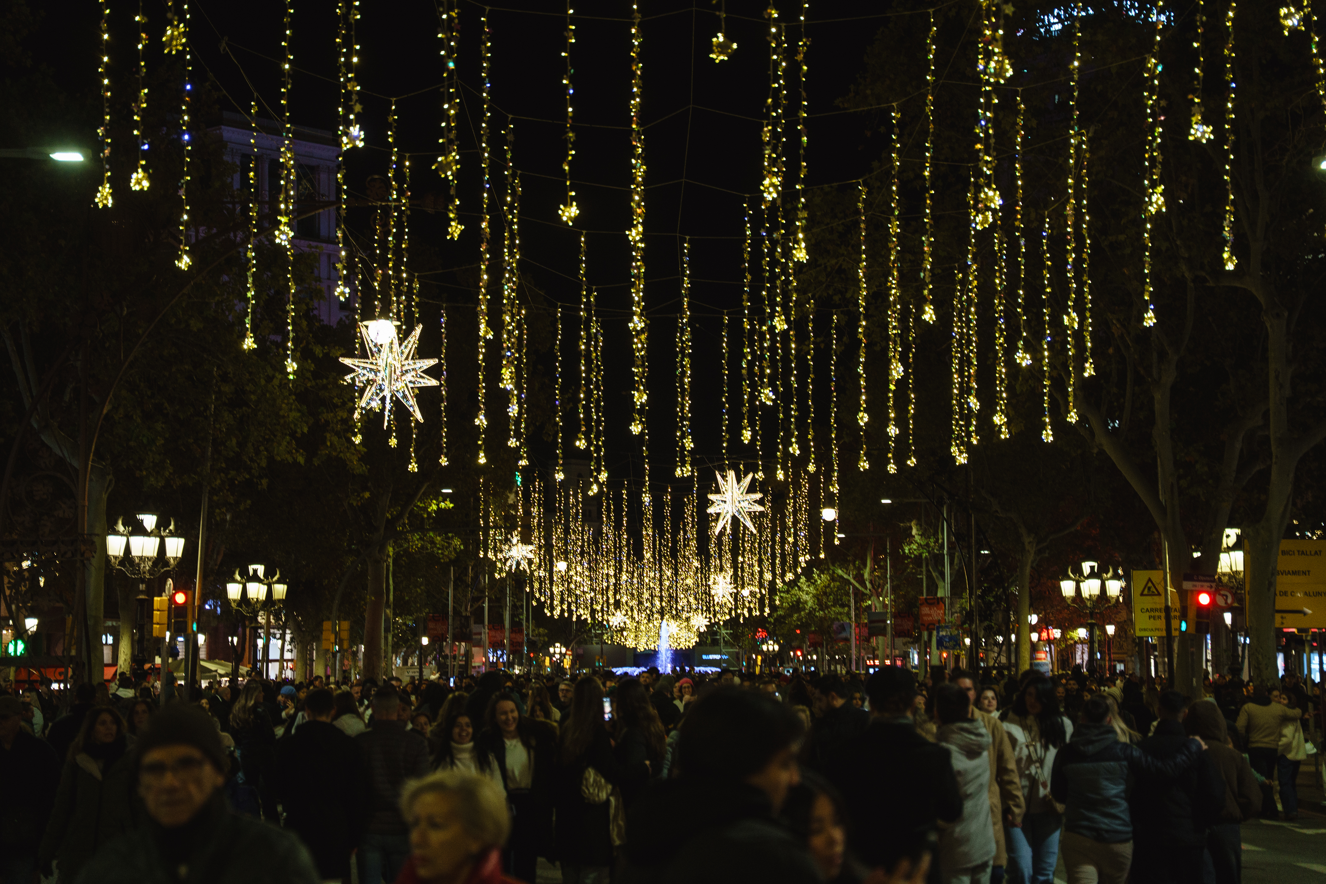 Christmas lights in Barcelona
