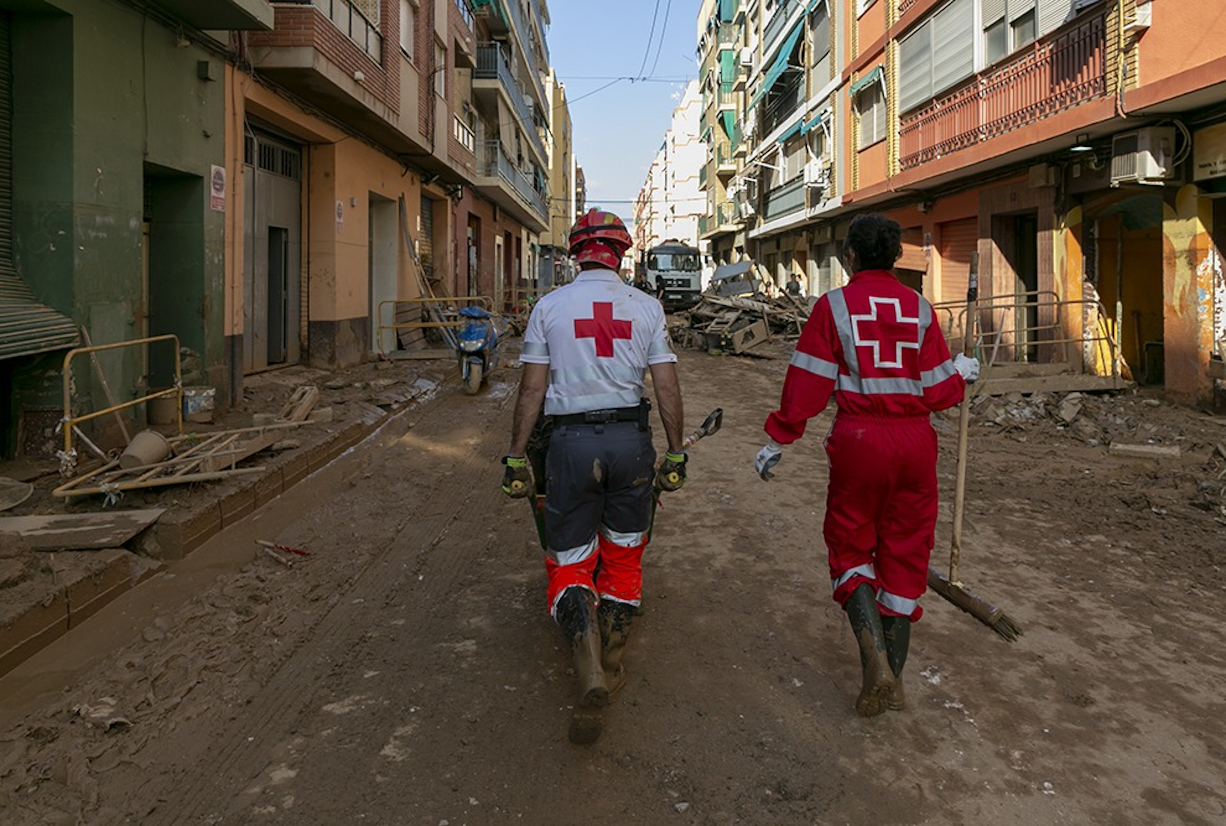 Red Cross volunteers in Valencia