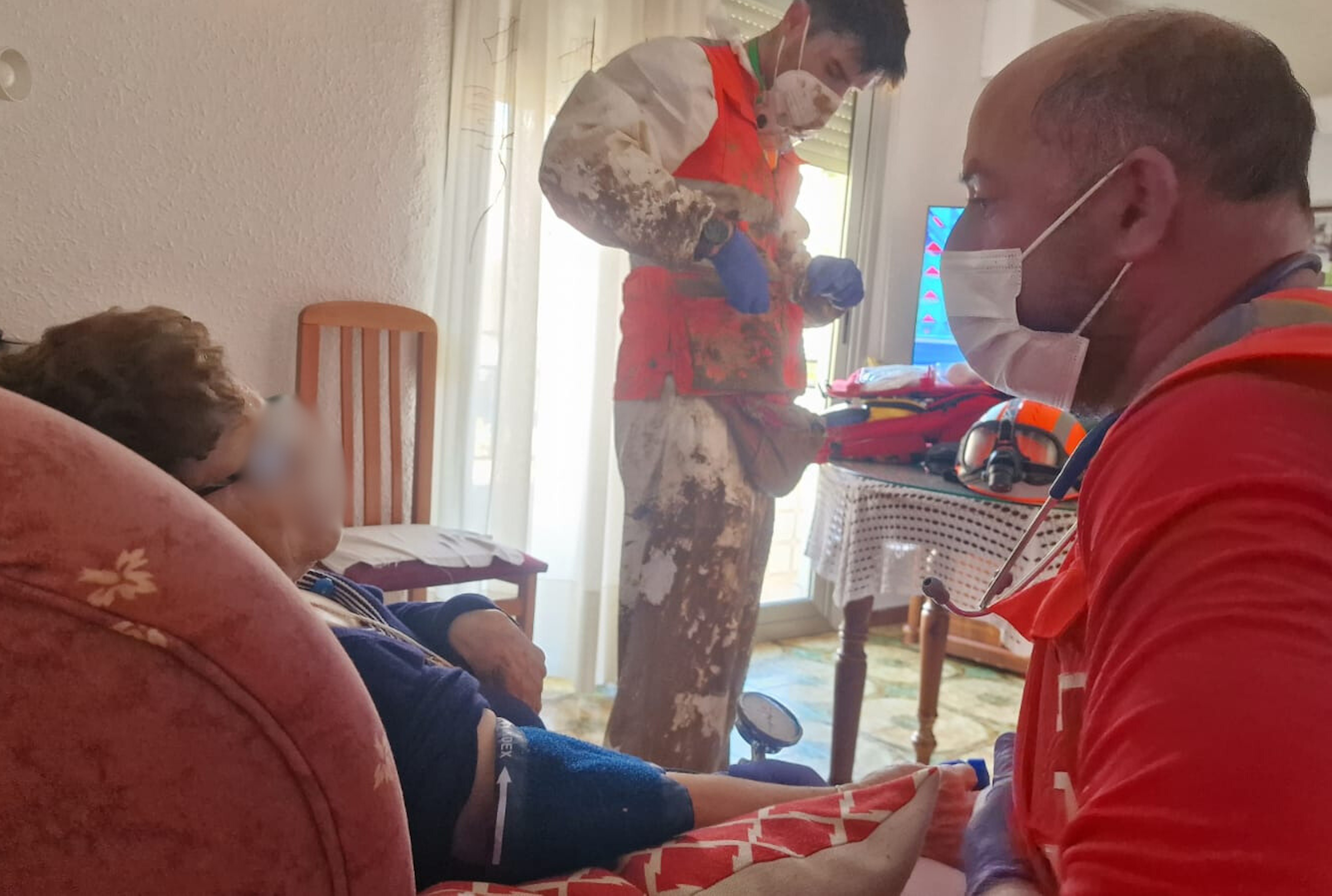 Red Cross volunteers in Valencia