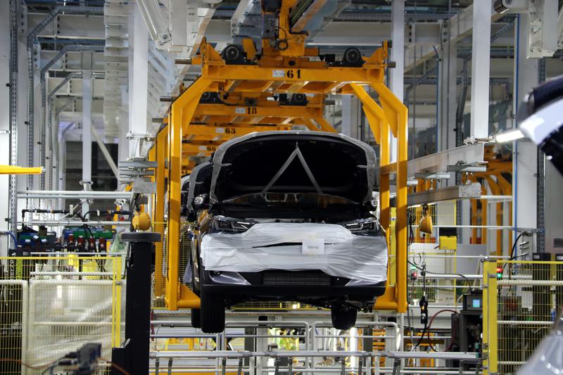 The production line at the Ebro factory in Barcelona's Zona Franca