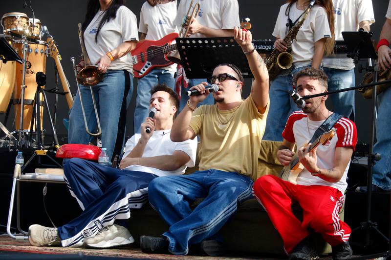 The music band, Stay Homas, during one of their last three concerts in Barcelona on January 25, 2025