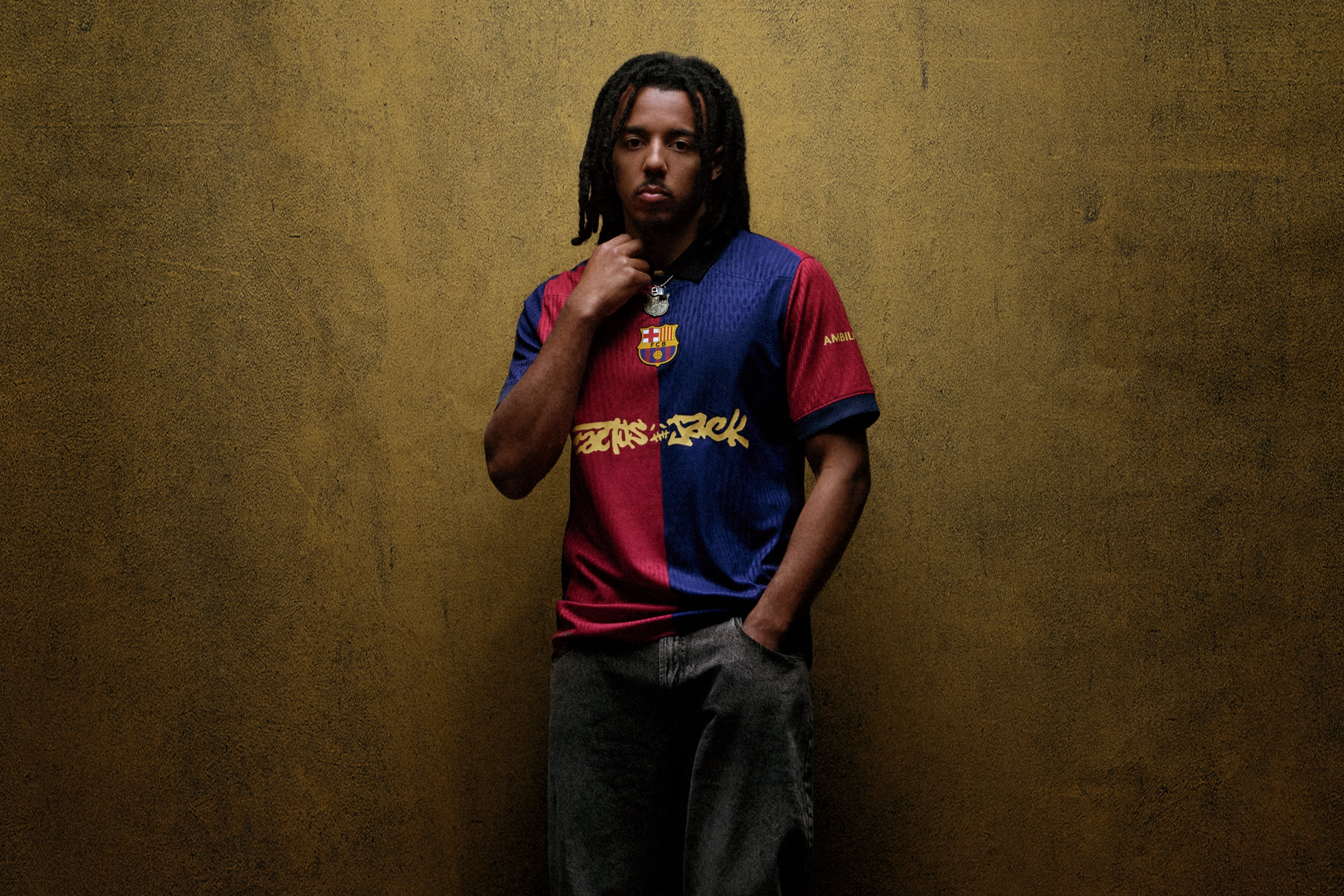 A*a様 Travis Scott Cactus Jack FC Barcelo Rapper Travis Scott's Cactus Jack logo to feature on Barça jersey