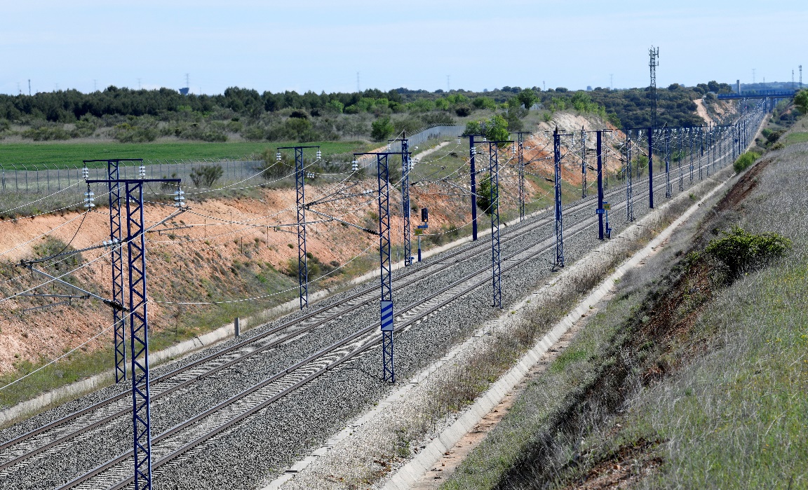 High-speed rail infrastructure between Barcelona and Madrid