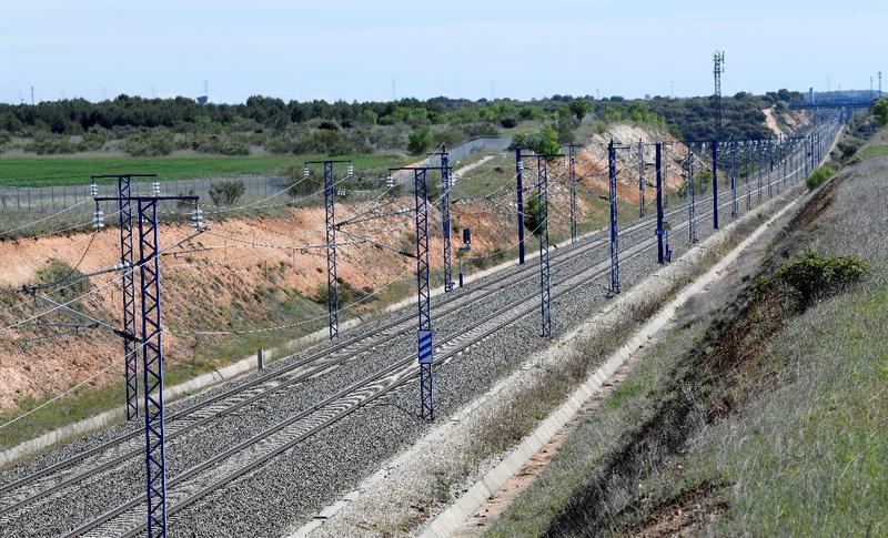 High-speed rail infrastructure between Barcelona and Madrid